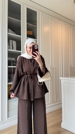 Taşlı Cupra Takım Acı Kahve