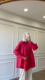 Taşlı Gömlek Fusya