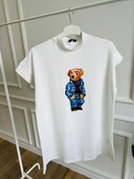 Teddy Bear Tisört - Beyaz