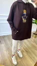 Teddy Sweatshirt - Acı Kahve