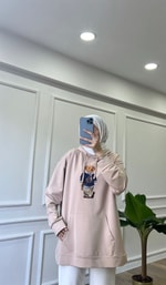 Teddy Sweatshirt - Bej 