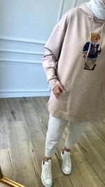 Teddy Sweatshirt - Bej 