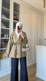 Tensel Blazer Ceket Haki