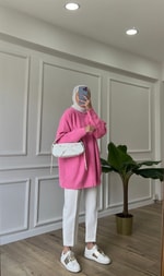 Triko Kazak - Pembe