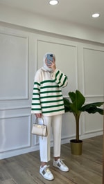 Vera Boğazlı Fermuarlı Triko - Benetton
