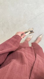 Vesna Keten Takım Bordo