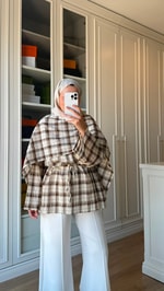 Vina Şallı Bluz Kahve