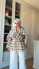 Vina Şallı Bluz Kahve