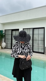 Zebra Desenli 3'lü Mayo Takım