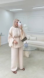 Zoe Keten Pantolon Natural 
