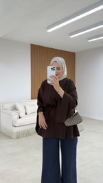 Zoe Oysh Sweatshirt Acı Kahve