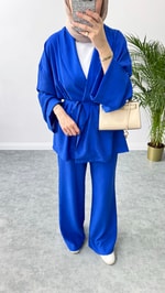 Zr Model Kimono Takım Saks
