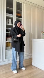 Zr Model Şallı Blazer Ceket Siyah