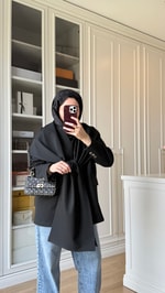 Zr Model Şallı Blazer Ceket Siyah