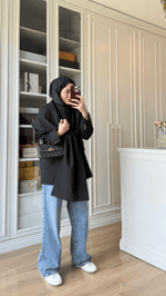 Zr Model Şallı Blazer Ceket Siyah