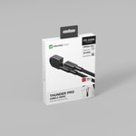 Amazingthing Thunder Pro USB3.2 Gen2 PD3.1 Port Korumalı Type-C to Type-C Kablo 20cm 240W 4K@60Hz