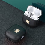Apple Airpods 4 Kılıf Deri Görünümlü Askı Aparatlı Wlons Kılıf