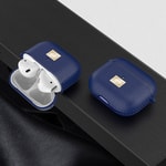 Apple Airpods 4 Kılıf Deri Görünümlü Askı Aparatlı Wlons Kılıf