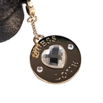 Apple Airpods 4 Kılıf Guess Orjinal Lisanslı Glitter Elmas Kalp Süs Zincirli Kapak