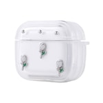 Apple Airpods 4 Zore Airbag 44 Airbag Tasarımlı Simli Şeffaf Kutup Kılıf