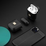 Apple Airpods Kılıf Deri Görünümlü Askı Aparatlı Wlons Kılıf