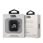 Apple Airpods Kılıf Karl Lagerfeld Orjinal Lisanslı Karl 3D Silikon Kapak
