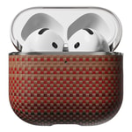 Apple Airpods Pro 2 Kılıf Aramid Fiber Pitaka Tactile Woven Sunset-Moonrise Serisi Kapak