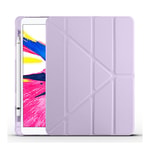 Apple iPad 10.2 2021 (9.Nesil) Kılıf Zore Tri Folding Kalem Bölmeli Standlı Kılıf