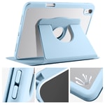 Apple iPad 10.9 2022 (10.Nesil) Kılıf Zore Termik Kalem Bölmeli Dönebilen Standlı Kılıf