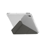 Apple iPad 11.Nesil 2025 Kılıf Skinarma Kalemlikli Arkası Şeffaf Standlı Magnetik Zeta Kılıf