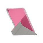 Apple iPad 11.Nesil 2025 Kılıf Skinarma Kalemlikli Arkası Şeffaf Standlı Magnetik Zeta Kılıf