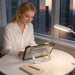 Apple iPad 11.Nesil 2025 Mutural AlloyKick Serisi Kalem Bölmeli Alüminyum Standlı Tablet Kılıfı