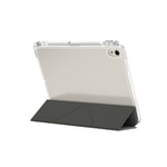 Apple iPad Air 11 2024 Kılıf Skinarma Kalemlikli Arkası Şeffaf Standlı Magnetik Zeta Kılıf