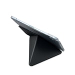 Apple iPad Air 11 2024 Raptic Clear Folio Airbagli Şeffaf Kapaklı Katlanabilir Standlı Kılıf