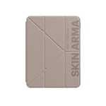 Apple iPad Air 11 2025 M3 Kılıf SkinArma Kabartma Baskı Tasarımlı 360 Tam Koruma Arkası Şeffaf Standlı Gamma Kılıf