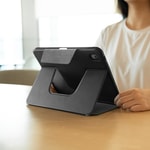 Apple iPad Air 13 2024 Raptic Spin Detachable Folio PU Ayrılabilir Kalem Bölmeli Standlı Kılıf