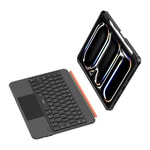 Apple iPad Air 13 2024 Wiwu MK-007 Combo Pro Kalem Bölmeli Klavyeli Standlı Kılıf
