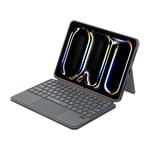 Apple iPad Pro 11 2020 (2.Nesil) Wiwu MK-005 Combo 3in1 Kalem Bölmeli Klavyeli Standlı Kılıf