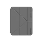Apple iPad Pro 11 2024 Kılıf Skinarma Kalemlikli Arkası Şeffaf Standlı Magnetik Zeta Kılıf