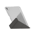 Apple iPad Pro 11 2024 Kılıf Skinarma Kalemlikli Arkası Şeffaf Standlı Magnetik Zeta Kılıf