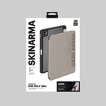 Apple iPad Pro 11 2025 M5 Kılıf SkinArma Kabartma Baskı Tasarımlı 360 Tam Koruma Arkası Şeffaf Standlı Gamma Kılıf