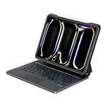 Apple iPad Pro 13 2024 Wiwu MK-003 Gizli Kalem Bölmeli Klavyeli Standlı Kılıf