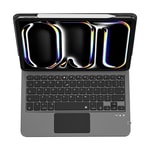 Apple iPad Pro 13 2025 M5 Wiwu MK-003 Gizli Kalem Bölmeli Klavyeli Standlı Kılıf