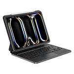 Apple iPad Pro 13 2025 M5 Wiwu MK-003 Gizli Kalem Bölmeli Klavyeli Standlı Kılıf