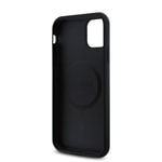 Apple iPhone 11 Kılıf Guess Orjinal Lisanslı M-safe Uyumlu Gül Baskılı 4G Desenli Yazı Logolu Kapak