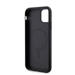 Apple iPhone 11 Kılıf Guess Orjinal Lisanslı M-safe Şarj Özellikli Yazı Logolu Saffiano Classic Kapak