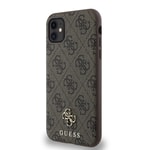 Apple iPhone 11 Kılıf Guess Orjinal Lisanslı M-safe Şarj Özellikli Small 4G Classic Kapak