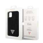 Apple iPhone 11 Kılıf Guess Orjinal Lisanslı Taşlı Arka Yüzey Üçgen Logolu Kapak
