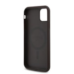 Apple iPhone 11 Kılıf Guess Orjinal Lisanslı M-safe Uyumlu Gül Baskılı 4G Desenli Yazı Logolu Kapak