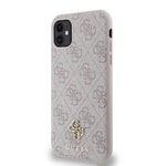 Apple iPhone 11 Kılıf Guess Orjinal Lisanslı M-safe Şarj Özellikli Small 4G Classic Kapak